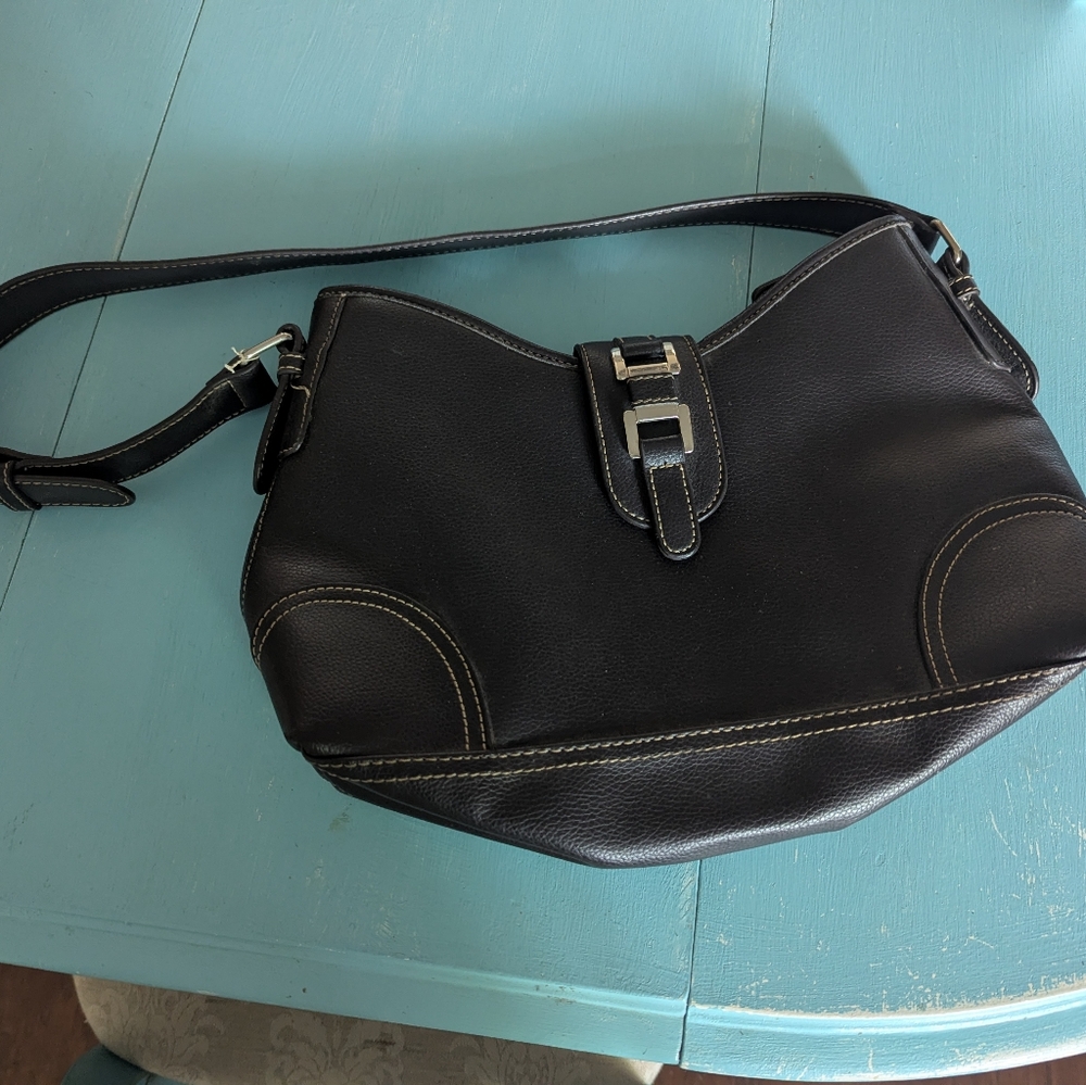 Dooney & Burke Brown Leather Shoulder Bag